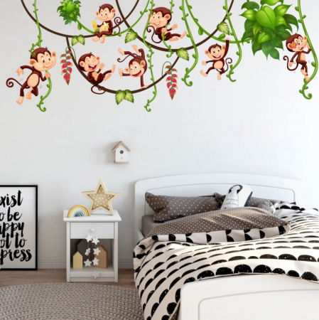 Stickere decorative - Autocolante pentru perete - In jungla, Diverse marimi