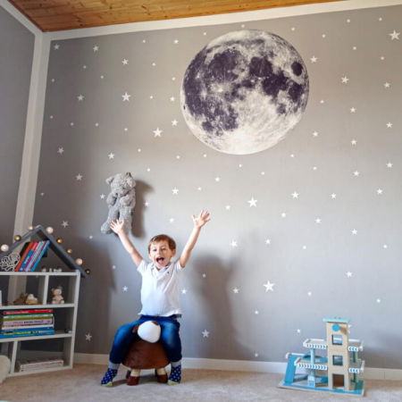Autocolante pentru perete - Luna si stele [2]