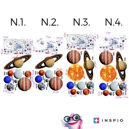 Stickere decorative - Autocolante pentru perete - Univers, N.1.