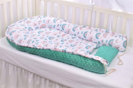 Babynest bumbac Paturica Fermecata, Curcubeu [4]