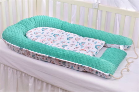 Babynest bumbac Paturica Fermecata, Curcubeu [3]