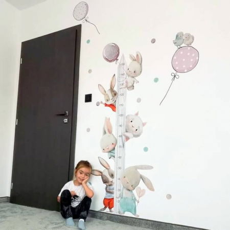 Stickere decorative si covorase - Baloane INSPIO in culori pudrate, N.5. gri