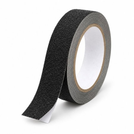 Protectii utile - Banda antialunecare cu autoadeziv pentru trepte, rezistenta la apa, PVC,  500 cm lungime x 2.5 cm latime