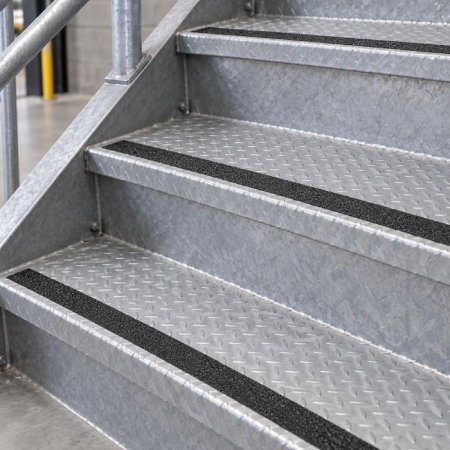 Banda antialunecare cu autoadeziv pentru trepte, rezistenta la apa, PVC,  500 cm lungime x 2.5 cm latime [16]