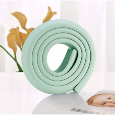 Produse Sub 50 Lei - Banda protectie subtire maro pentru muchii si margini 2.3x0.9x200 cm_Buy4Baby