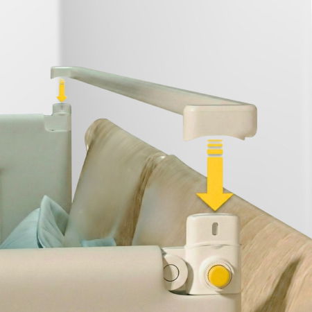 Bariera protectie pat pentru copii si bebelusi - PRODUS RESIGILAT - Bara stabilizatoare pentru set protectii pat Basic Empria, stabilizator metalic, Diverse dimensiuni