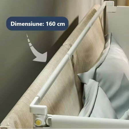 Bariere protectie pentru pat - Bara stabilizatoare pentru set protectii pat Basic Empria, stabilizator metalic, 160 cm