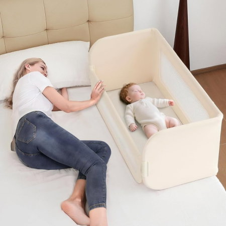 Ingrijire bebe si mama - Patut co-sleeper Empria 2 in 1 atasabil portabil si bariera pat