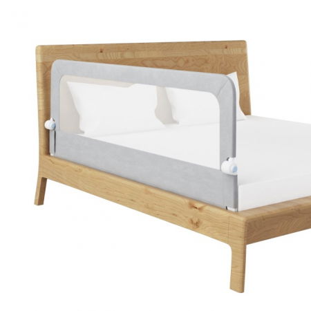 Bariera protectie pat copii, rabatabila, H 70 - 83 cm, 150 cm, Gri [12]