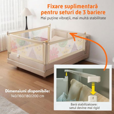 Set Bariere pat copii economice reglabile 160X200 Empria [2]