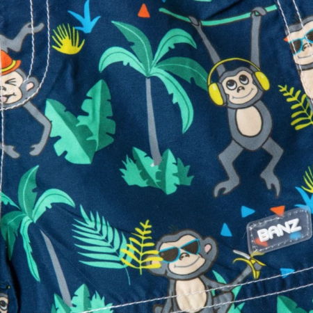 Haine plaja / inot - Bermude Baieti cu Protectie UV, Protectie Solara UPF50+, Navy Jungle, Diverse marimi