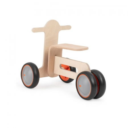 Bicicleta cu 3 roti pentru copii MamaToyz Tribike, din lemn natural, fara pedale [2]