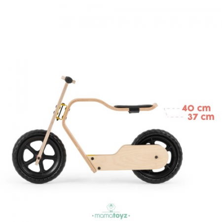 Bicicleta fara pedale MamaToyz RideMe, din lemn natural [5]