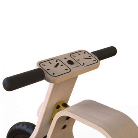 Bicicleta fara pedale MamaToyz RideMe, din lemn natural [4]