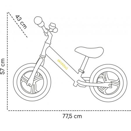 Bicicleta fara pedale Nils, Skiddou, Diverse culori [9]