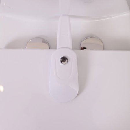 Blocator capac toaleta, pentru bebelusi si copii, protectie was WC, Empria, siguranta WC, 22.3 x 7.5 x 3 cm, alb [4]
