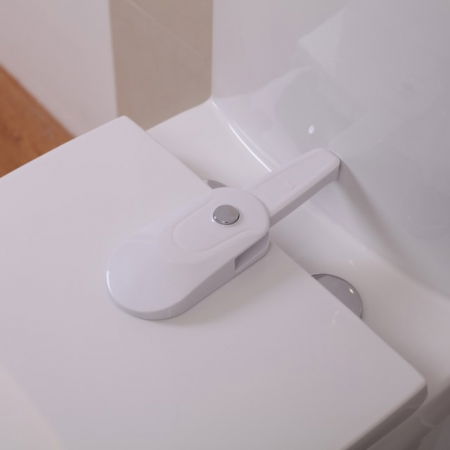Blocator capac toaleta, pentru bebelusi si copii, protectie was WC, Empria, siguranta WC, 22.3 x 7.5 x 3 cm, alb [7]