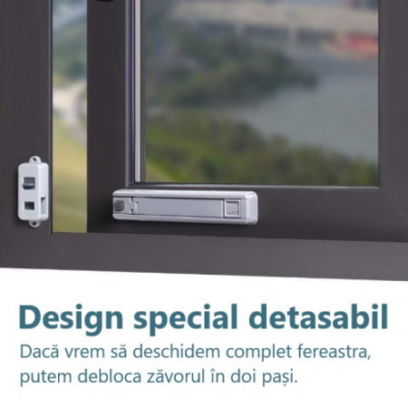 Blocator, Empria, siguranta pentru fereastra, Gri [4]