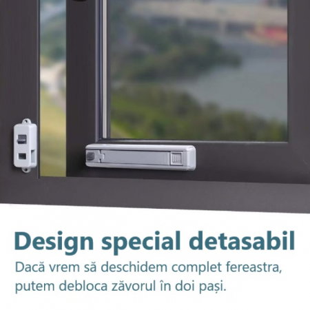 PRODUS RESIGILAT - Blocator, Empria, siguranta pentru fereastra, Gri [4]