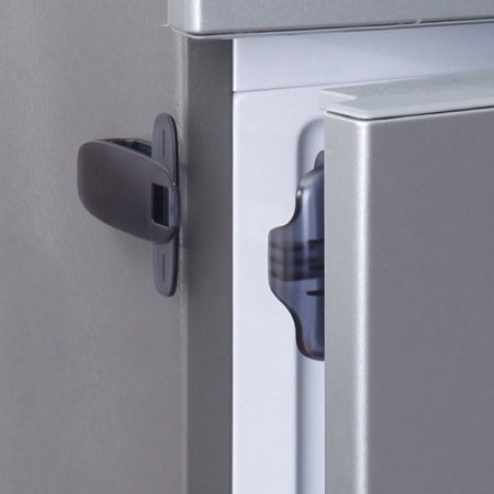 Protectii utile - Blocator usa frigider, congelator, pentru bebelusi si copii, Empria, 10 x 7.2 x 1.5 cm, albastru inchis