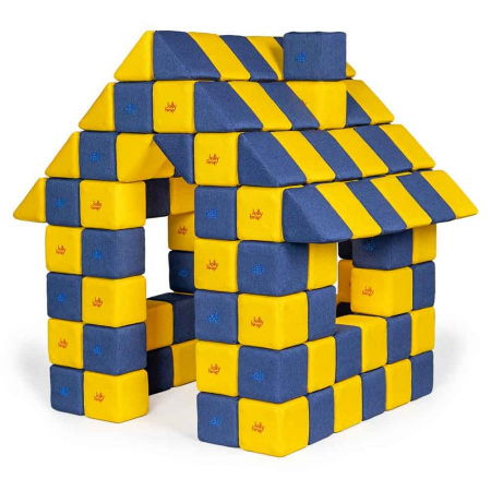 Cuburi magnetice JollyHeap® - Blocuri Magnetice de construit, JollyHeap JOY , 150 cuburi, Diverse culori