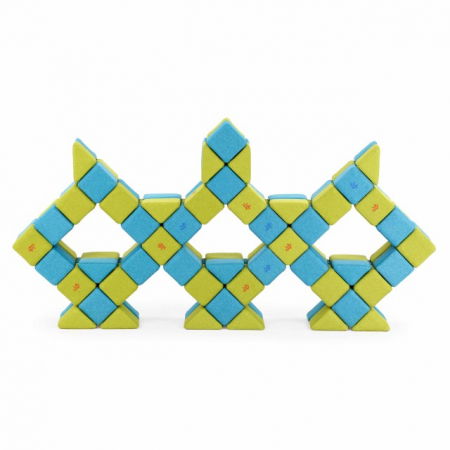 Blocuri Magnetice de construit, JollyHeap JOY , 150 cuburi, Diverse culori [7]