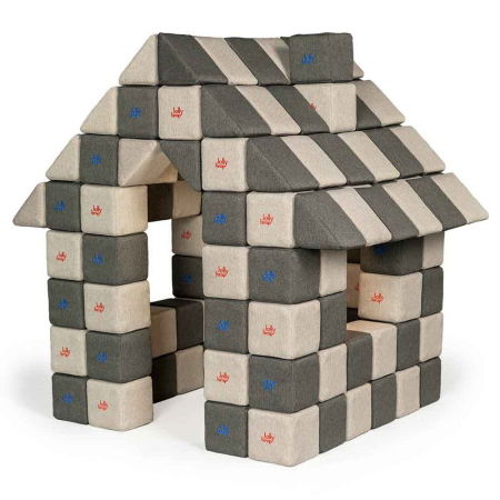 Blocuri JOY Magnetice de construit, JollyHeap, 150 cuburi, Gri-Gri Inchis [0]