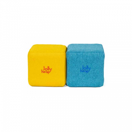 Blocuri JOY Magnetice de construit, JollyHeap, 150 cuburi, Galben-Bleu [1]