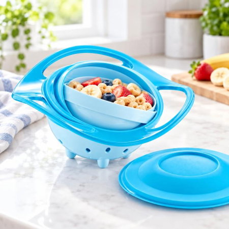Bol multifunctional cu capac si rotire 360 grade Amazing Bowl [0]