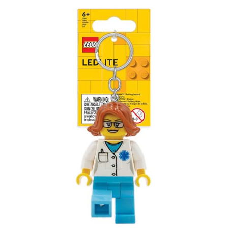Jucarii copii si jocuri educative - Breloc LEGO Iconic cu LED - Femeie Doctor (LGL-KE185H)