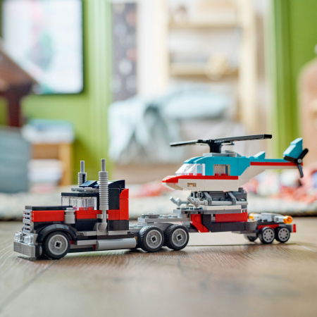 Camioneta cu platforma si elicopter [5]