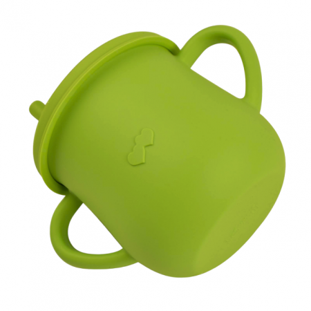 Cana din silicon cu capac si pai, pentru bebelusi, Empria, Diverse culori [3]