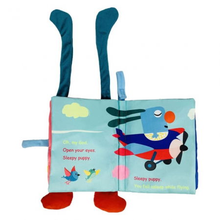 Carte senzoriala bebe, cu picioruse, educativa pentru bebelusi, 18.5 x 15 x 3 cm, Empria, Catel [3]