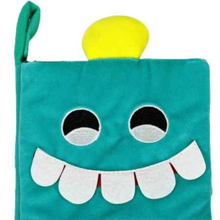 Carte senzoriala bebe, cu picioruse, educativa pentru bebelusi, 18.5 x 15 x 3 cm, Empria, Diverse modele [2]