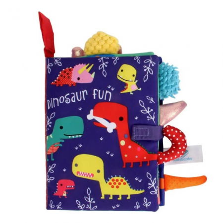 Jucarii copii si jocuri educative - Cartea Senzoriala Empria pentru Bebelusi - O Calatorie Colorata in Lumea Descoperirilor, Dino