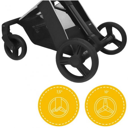 PRODUS RESIGILAT - Carucior transformabil 2 in 1 Skiddou Nasjo Normandic Dream, Negru [7]