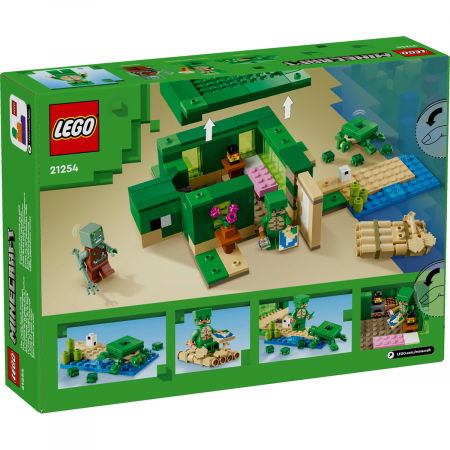 LEGO - LEGO® Minecraft - Casa de pe plaja testoaselor (21254), 234 piese