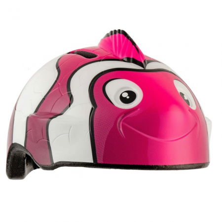 Echipament protectie bicicleta si ski - Casca bicicleta copii, dimensiune reglabila 49-55 cm, 2-7 ani, Clown Fish Roz