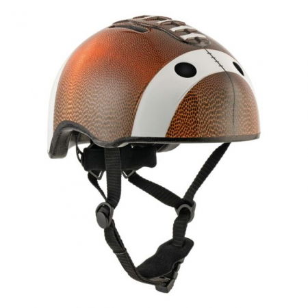 Casca bicicleta copii, dimensiune reglabila 49-55 cm, 2-7 ani, Football Maro [1]
