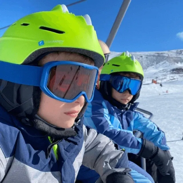 Casca de schi, protectie pentru copii, dimensiune reglabila 58-61cm, Verde [2]