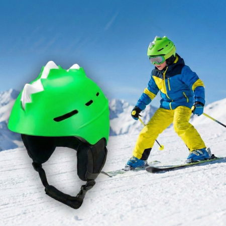 Echipament protectie bicicleta si ski - Casca de schi, protectie pentru copii, dimensiune reglabila 58-61cm, Diverse culori