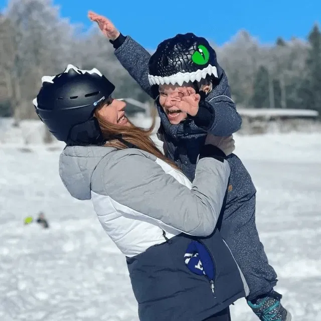 Casca de schi, protectie pentru copii, dimensiune reglabila 58-61cm, Diverse culori [6]