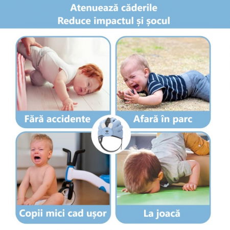 Casca protectie bebelusi cu spuma flexibila, ultrausoara, reglabila, Empria, Iepuras, Diverse culori [2]