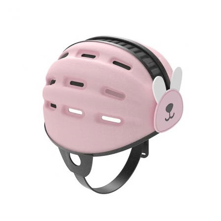 Casca protectie bebelusi cu spuma flexibila, ultrausoara, reglabila, Empria, Iepuras Roz [4]