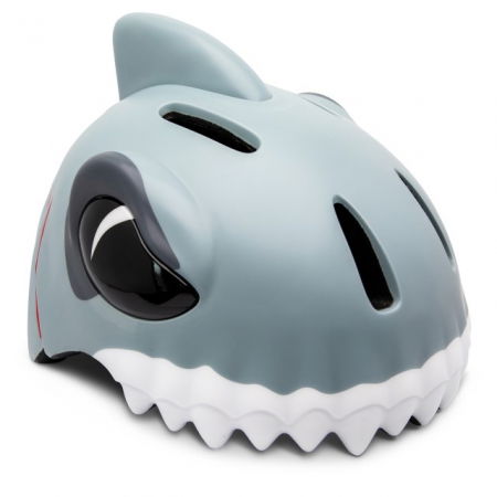 Casca bicicleta copii, model 3D, dimensiune reglabila 49-55 cm, 2-7 ani, Shark Gri [1]