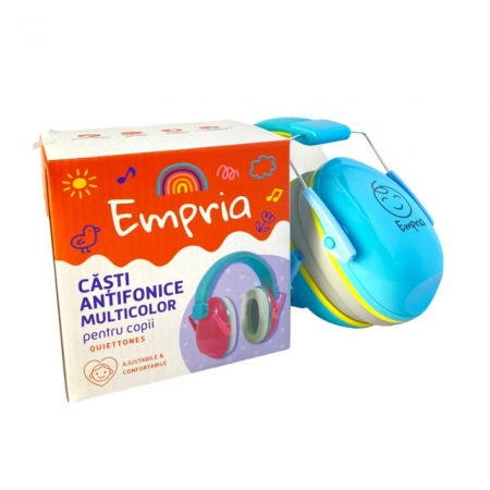 Casti antifonice pentru copii, dimensiune ajustabila, Empria, Diverse culori [8]
