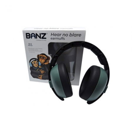 Casti antifonice pentru bebelusi si copii, Banz, Bubzee, 3-36 luni, Dark Green [3]