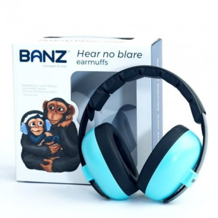 Casti antifonice pentru bebelusi si copii, Banz, Bubzee, 3-36 luni, Turcoaz [7]