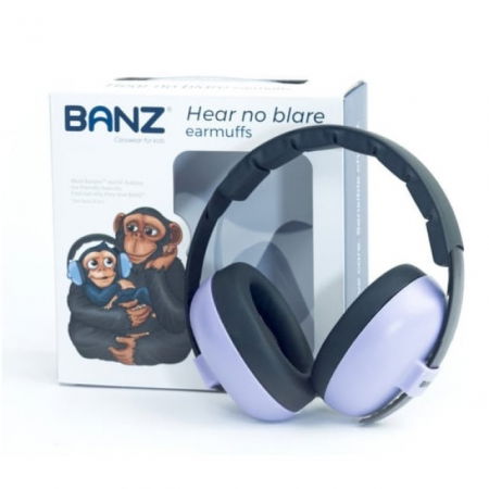 Casti antifonice pentru bebelusi si copii, Banz, Bubzee, 3-36 luni, Mov [3]