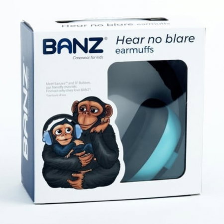 Casti antifonice pentru bebelusi si copii, Banz, Bubzee, 3-36 luni, Turcoaz [6]